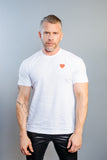 COMME des GARÇONS PLAY RED HEART ON WHITE T-SHIRT