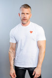 COMME des GARÇONS PLAY RED HEART ON WHITE T-SHIRT