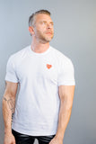 COMME des GARÇONS PLAY RED HEART ON WHITE T-SHIRT