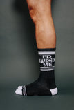 I'D FUCK ME SOCKS black