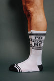 I'D FUCK ME SOCKS WHITE