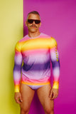 LAZOSCHMIDL LONGSLEEVE RAINBOW SHIRT FW22