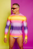 LAZOSCHMIDL LONGSLEEVE RAINBOW SHIRT FW22