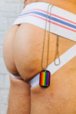 RAINBOW ID TAG Necklace
