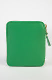 COMME DES GARÇONS CLASSIC ZIP-AROUND WALLET GREEN