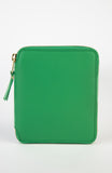 COMME DES GARÇONS CLASSIC ZIP-AROUND WALLET GREEN