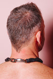 BIKER CHAIN COLLAR BLACK + PALLADIUM BY SIRAINER