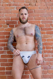 JUST DO IT SOCKS WHITE JOCKSTRAP 2.0 BY SNEAKERMASK
