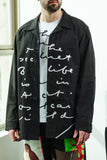JW ANDERSON x OSCAR WILDE QUOTE PRINT RELAXED FIT OVERSHIRT