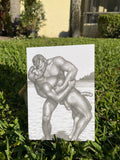 Tom of Finland Gay Valentines Card Naked Kiss