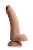 8 Inch Ultra Real Dual Layer Suction Cup Dildo by USA Cocks - Medium Skin Tone