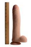 11 Inch Ultra Real Dual Layer Dildo by USA Cocks - Light Skin Tone