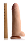 12 Inch Ultra Real Dual Layer Dildo by USA Cocks - Light Skin Tone