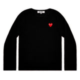 COMME des GARÇONS PLAY CREWNECK (BLACK)