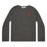 COMME des GARÇONS PLAY CREWNECK (GREY)