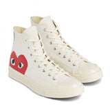 Comme Des Garçons Play Converse Single Heart Chuck Taylor All Star '70 High Top (beige)