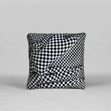 OLAF BREUNING, BLACK AND WHITE PEOPLE PATTERN (2019) Art Pillow for Henzel Studio