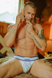 JW ANDERSON X TOM OF FINLAND JOCKSTRAP BLUE