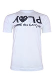 COMME des GARÇONS PLAY WHITE PLAY TEE