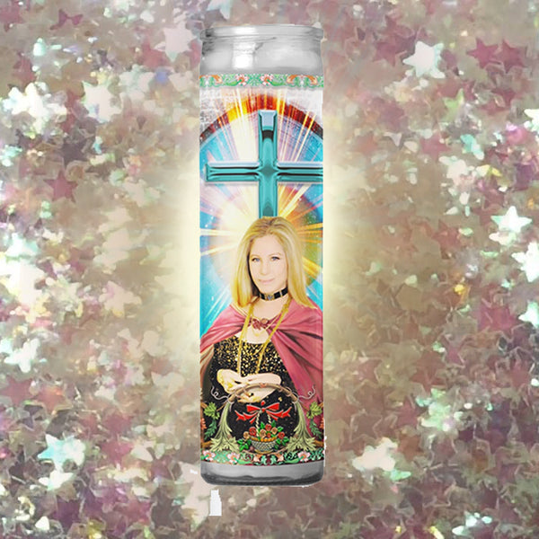 Barbara Streisand Celebrity Prayer Candle