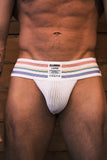 CELLBLOCK 13 TIGHT END PRIDE JOCKSTRAP - WHITE