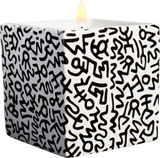 Keith Haring Black Pattern Candle