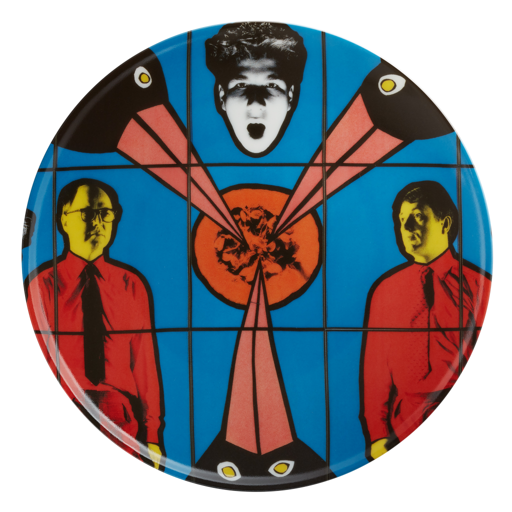 GILBERT & GEORGE PORCELAIN PLATE - "Food from The Believing World Series"