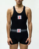 WALTER VAN BEIRENDONCK Jock Tank Black SS23