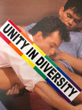 UNITY IN DIVERSITY VINTAGE BUMBER STICKER