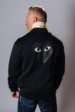 COMME des GARÇONS FULL ZIP SWEATSHIRT BLACK