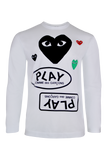 COMME des GARÇONS PLAY REMIX White Long Sleeve T-Shirt