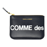 Comme des Garçons Huge Logo Small Zip Pouch Wallet (Black)