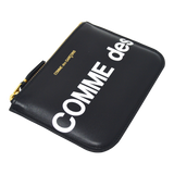 Comme des Garçons Huge Logo Small Zip Pouch Wallet (Black)