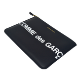 Comme des Garçons Huge Logo Zip Pouch Wallet (Black)