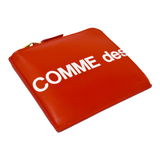 Comme des Garçons Huge Logo Half Zip Small Wallet (Red)