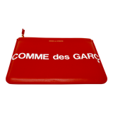 Comme des Garçons Huge Logo Zip Pouch Wallet (Red)