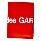 Comme des Garçons Huge Logo Folded Small Wallet (Red)