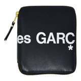 Comme des Garçons Huge Logo Full Zip Small Wallet (Black)