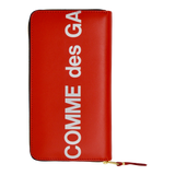 Comme des Garçons Huge Logo Zip Around Wallet (Red)