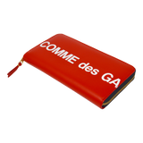 Comme des Garçons Huge Logo Zip Around Wallet (Red)