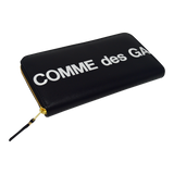 Comme des Garçons Huge Logo Zip Around Wallet (Black)