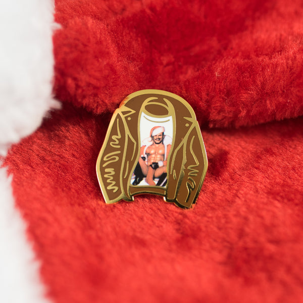 Tom of Finland Santa Enamel Pin by Gaypin'
