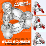 OXBALLS BUZZ SQUEEZE 3-VIBE BALLSTRETCHER