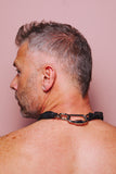 BIKER CHAIN COLLAR BLACK + PALLADIUM BY SIRAINER