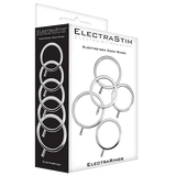 ElectraRings Solid Metal Cock Rings (5 pack) by Electrastim