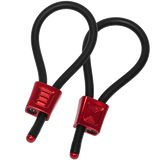 ELECTRASTIM Prestige ElectraLoops Adjustable Cock Rings - RED