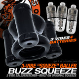 OXBALLS BUZZ SQUEEZE 3-VIBE BALLSTRETCHER