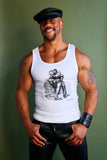 Tom of Finland PASSION Ribbed Tank White