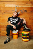 Giant Hamburger Stool by Third Drawer Down