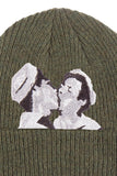 Green Kissing Beanie by LINDER